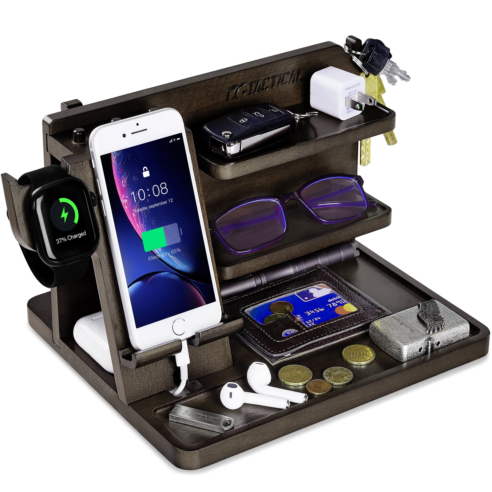 1TG Tactical Hidden Pistol Wood Docking Station